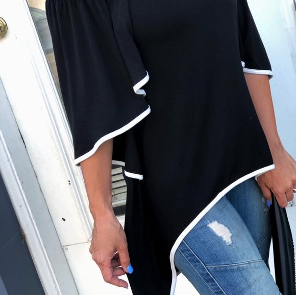 tunic trimmed top m - Picture 2 of 4